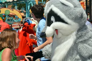 Meeko at Animal Kingdom Dinoland Dance a Palooza dance party