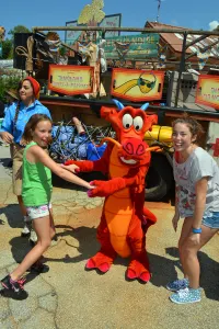 Mushu Animal Kingdom Dinoland Dance a Palooza dance party