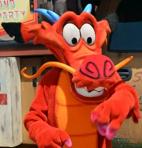 Mushu at Animal Kingdom Dinoland Dance a Palooza dance party