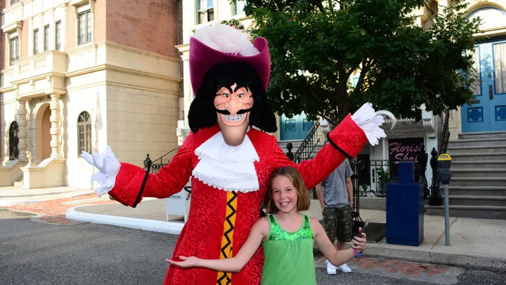 Captain Hook at Character Palooza at Hollywood Studios