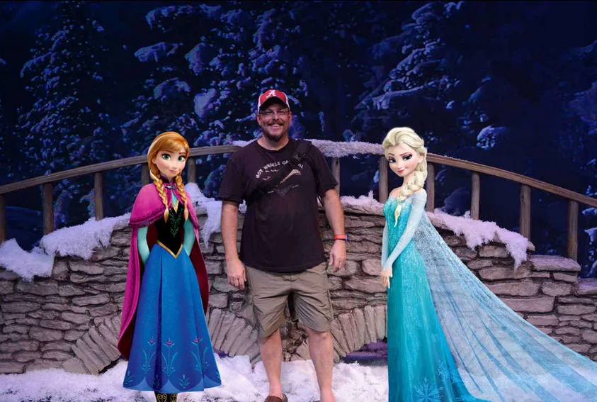 7-18 anna and elsa photopass magic shot wandering oakiens hollywood studios