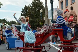 Anna and Elsa's Royal Welcome Parade featuring Kristoff at Hollwood Studios in Disney World