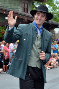 Anna and Elsa's Royal Welcome Parade featuring Kristoff at Hollwood Studios in Disney World