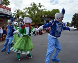 Anna and Elsa's Royal Welcome Parade featuring Kristoff at Hollwood Studios in Disney World