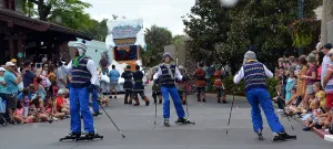 Anna and Elsa's Royal Welcome Parade featuring Kristoff at Hollwood Studios in Disney World