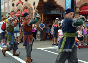 Anna and Elsa's Royal Welcome Parade featuring Kristoff at Hollwood Studios in Disney World