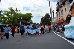 Anna and Elsa's Royal Welcome Parade featuring Kristoff at Hollwood Studios in Disney World