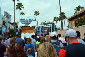 Anna and Elsa's Royal Welcome Parade featuring Kristoff at Hollwood Studios in Disney World