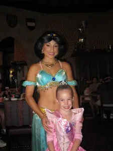 Jasmine at Cinderella's Royal Table 2009