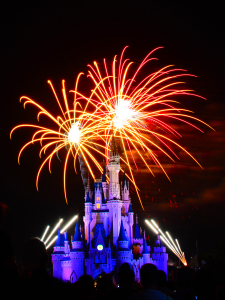 Wishes Fireworks at the Magic Kingdom in Disney World August 2014