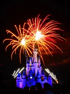 Wishes Fireworks at the Magic Kingdom in Disney World August 2014