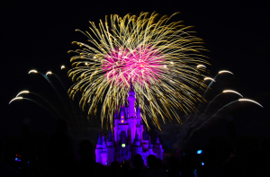 Wishes Fireworks at the Magic Kingdom in Disney World August 2014