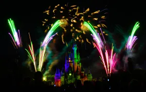 Wishes Fireworks at the Magic Kingdom in Disney World August 2014