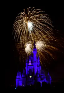 Wishes Fireworks at the Magic Kingdom in Disney World August 2014