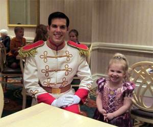 Prince Charming at 1900 Park Fare at the Grand Floridian Resort at Disney World