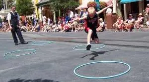 nathan skipping in magic kingdom