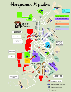 Hollywood Studios map after possible One Man's Dream and Voyage of the Mermaid removal