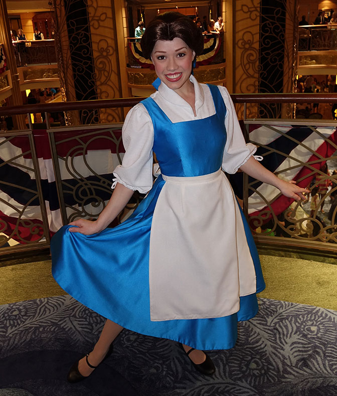 Belle In Blue Smock Onboard Disney Fantasy 