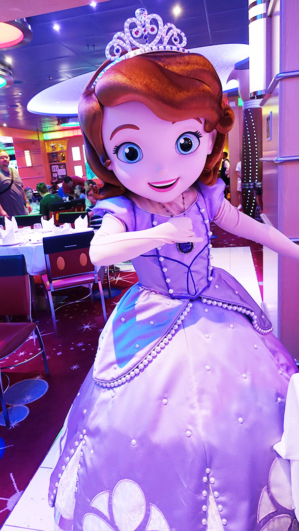 Sofia The First At Disney Jr Character Breakfast Onboard Disney Fantasy