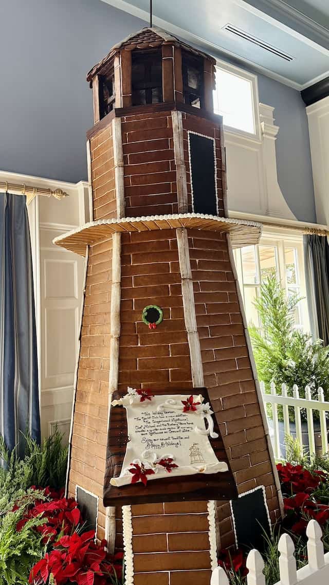 disney yacht club gingerbread display