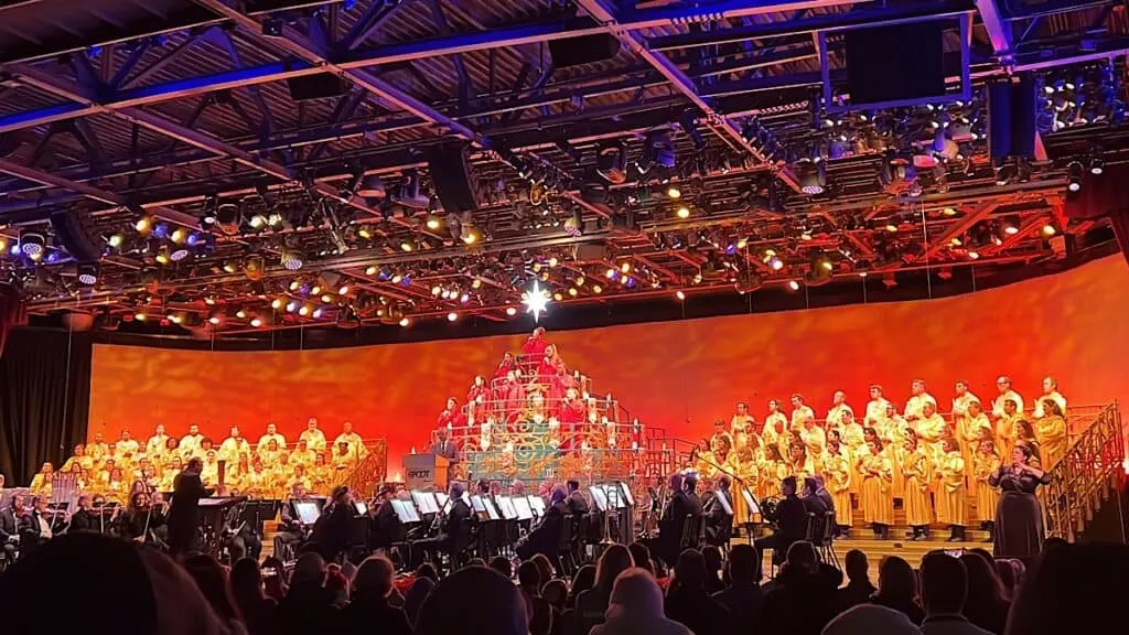 Epcot festival holidays candlelight processional