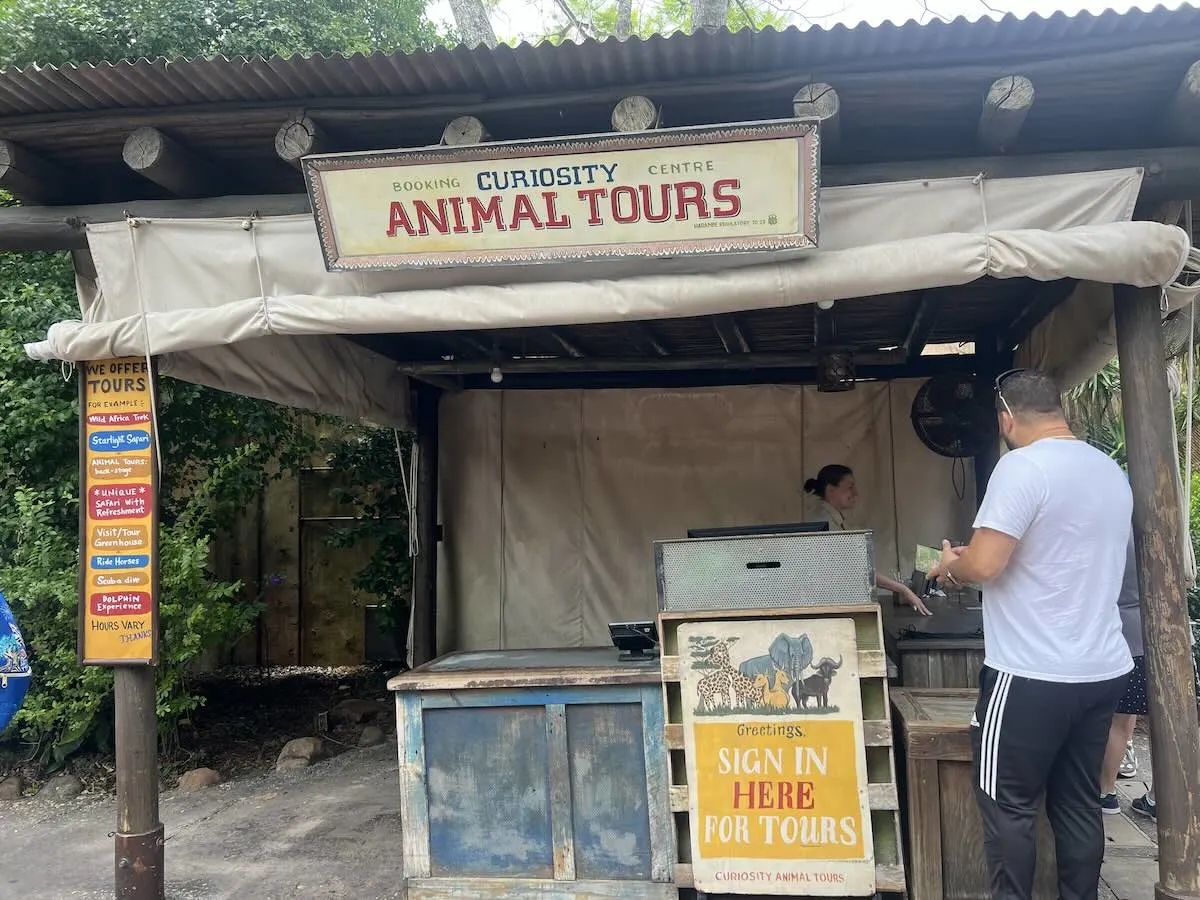 animal tours check in