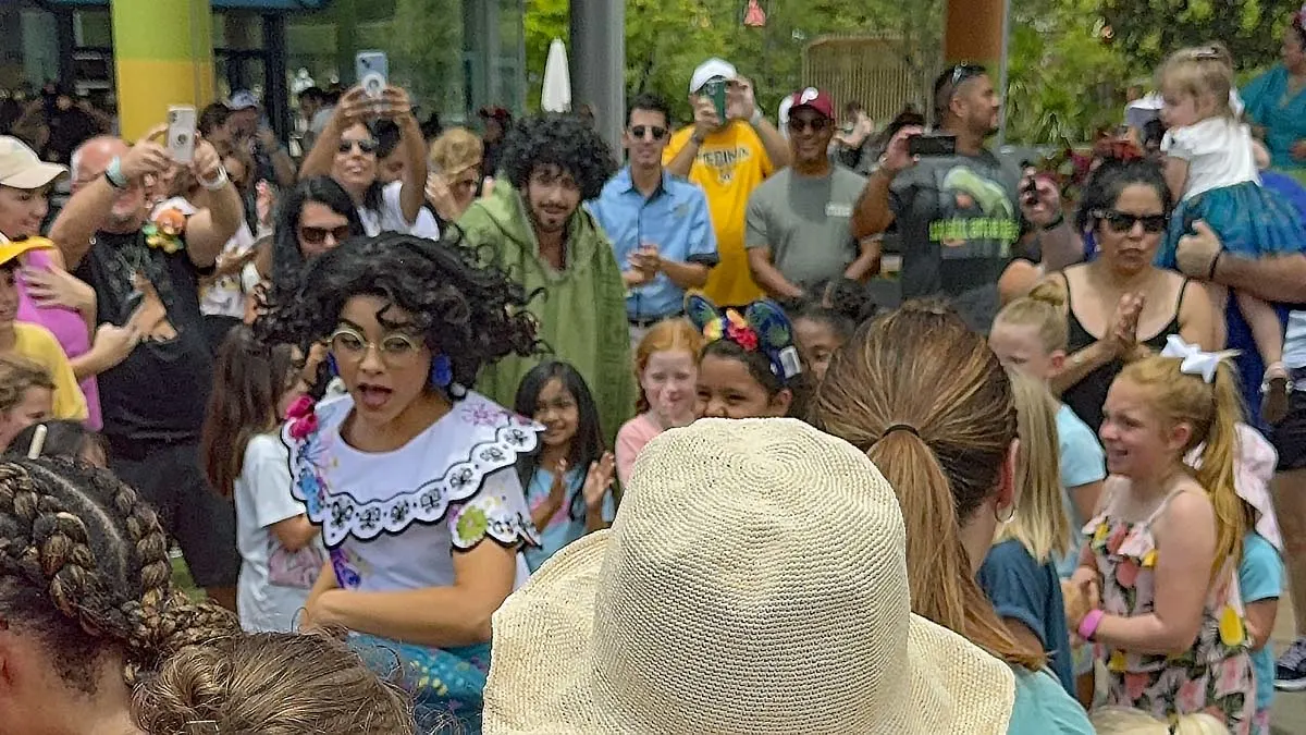 EPCOT CommuniCore entertainment show sing-a-long encanto mirabel bruno