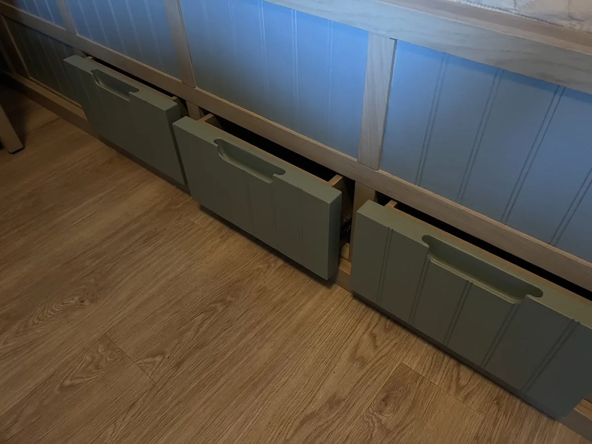 fort cabin under bunk drawers