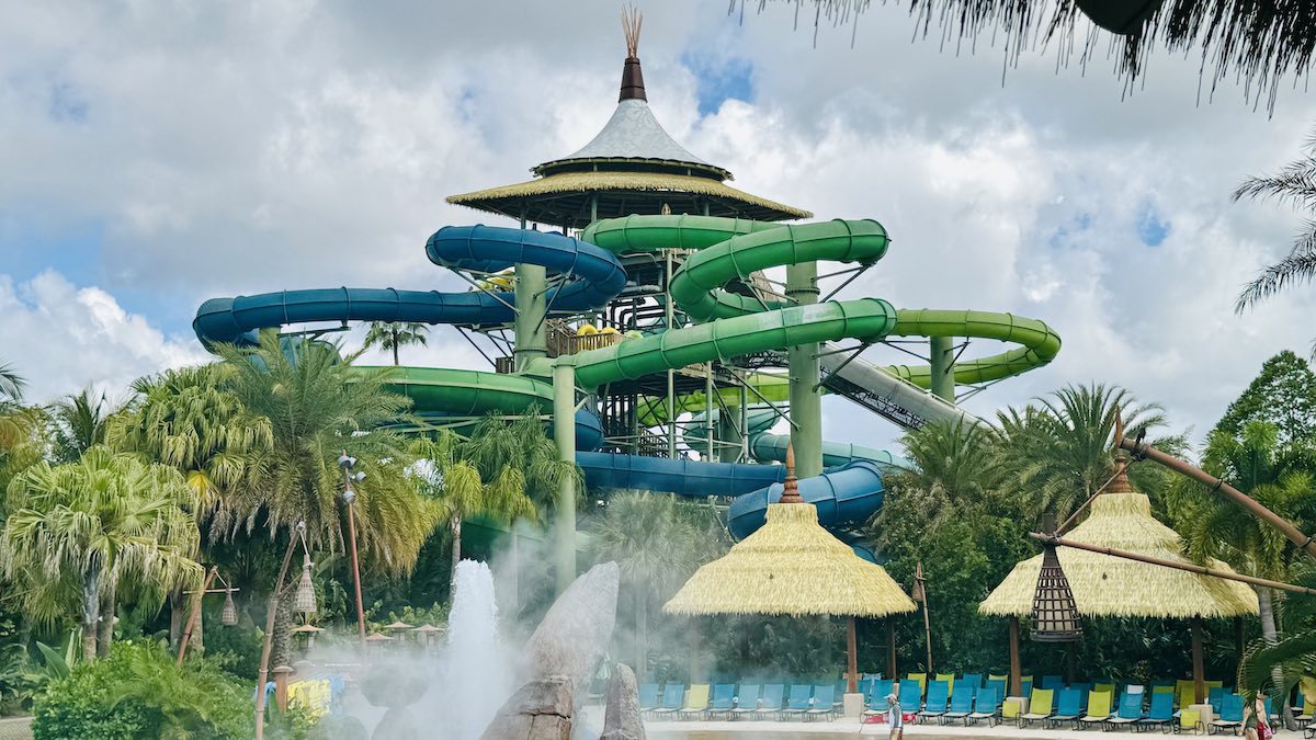 Universal Volcano Bay Slides