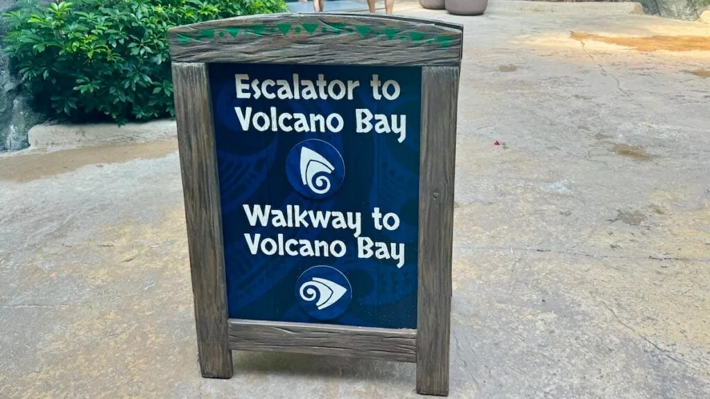 Volcano Bay Signs Universal