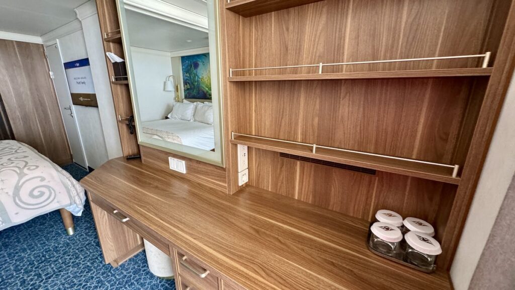 Cabinets Disney Wish stateroom storage