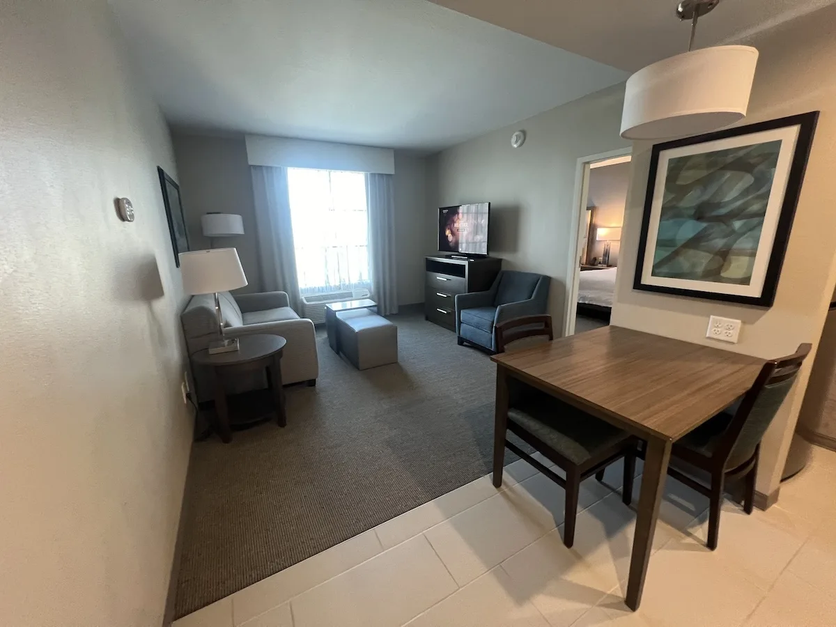 homewood suites one bedroom entryway