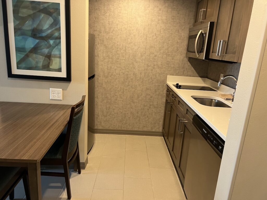 homewood suites one bedroom kitchen