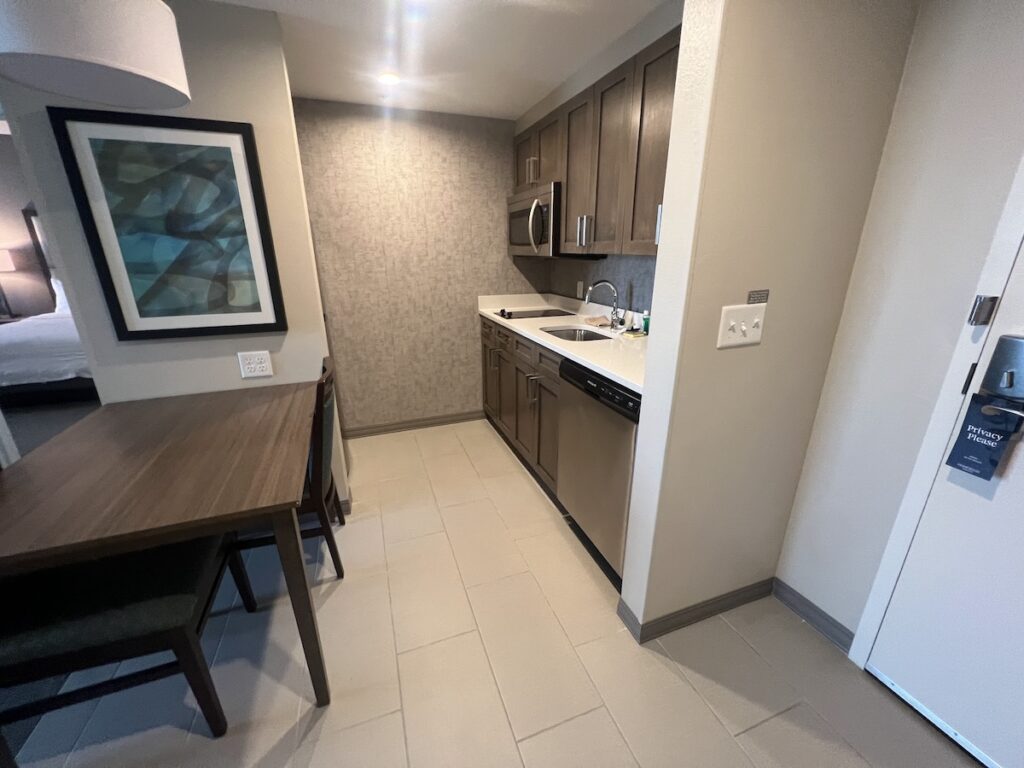 homewood suites one bedroom kitchen and dining