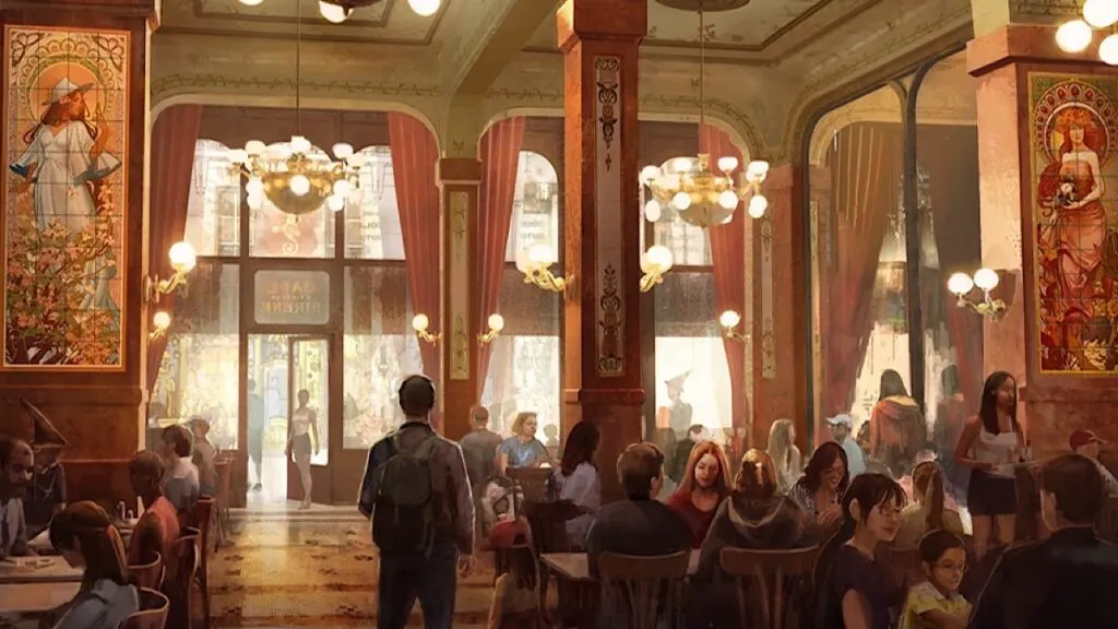 Epic universe Harry Potter ministry of magic cafe lair de la sirene French restaurant