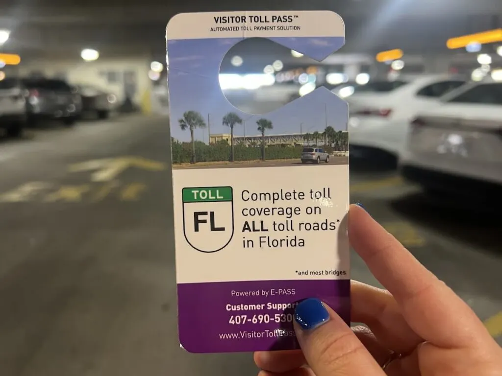 Visitor toll pass tag