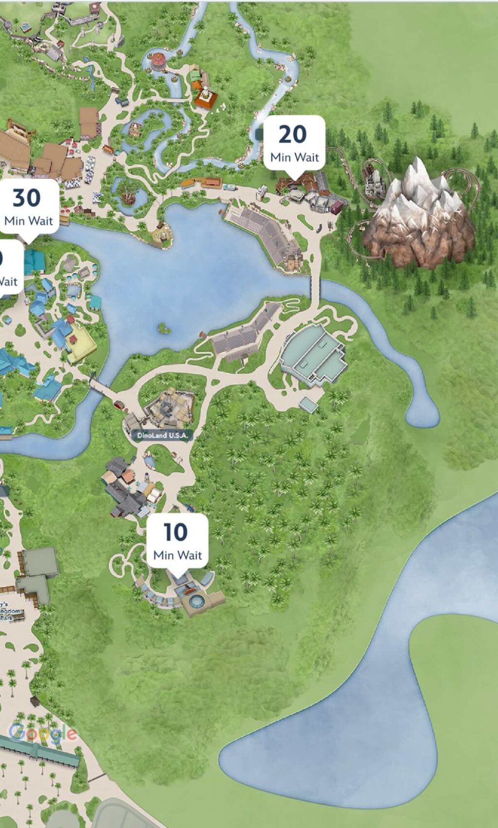 dinoland map